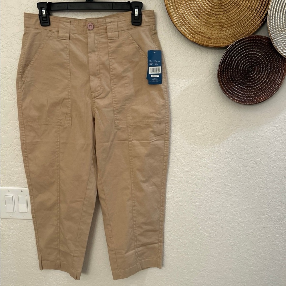 Carribean Joe cargo style beige‎ capris size Medium